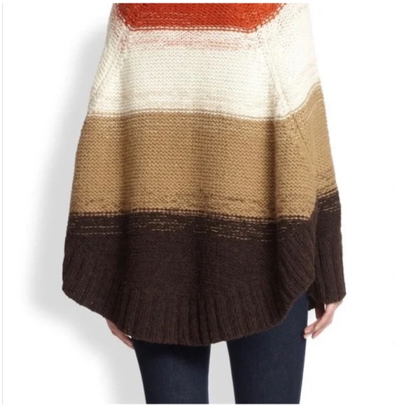 Alpaca wool blend Michael Kors poncho. Fall poncho. - Picture 2 of 16